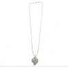 Exclusive Sophisticated Leaf Shaped Pendant With Classic Styled Chain